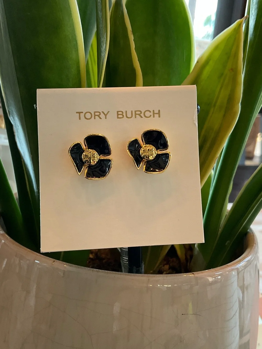 Tory Burch Flower Stud Earrings